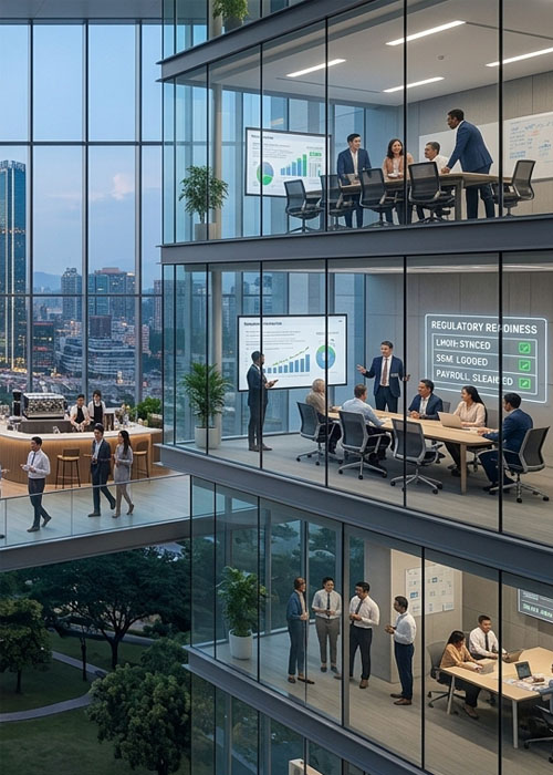 corporate advisory services in malaysia office environment